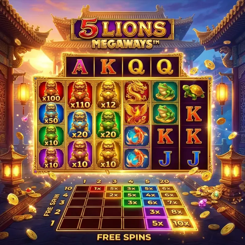 5 Lions Megaways Slot Review 2026