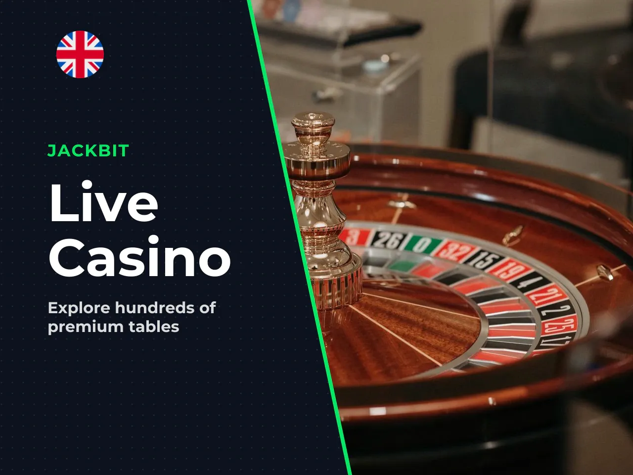 Live casino, tournaments and casino bonuses