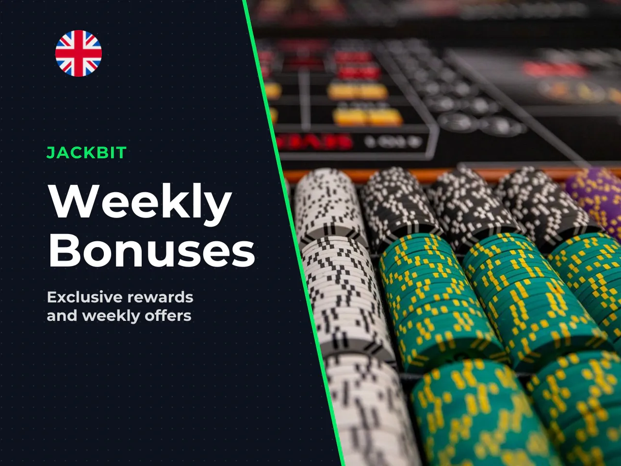 Weekly bonuses, tournaments and Jackbit rewards