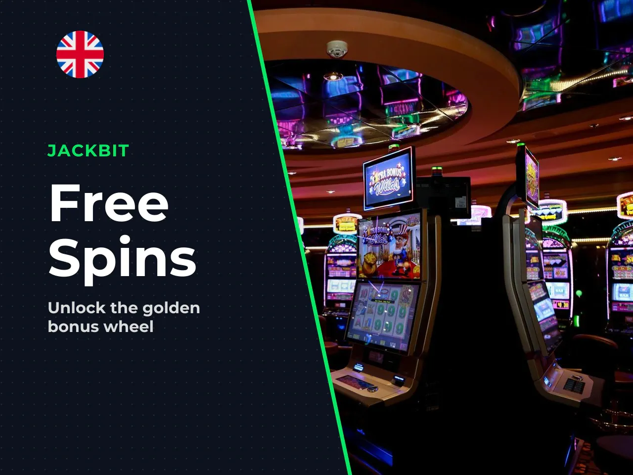 Triggering the wheel. The free spins