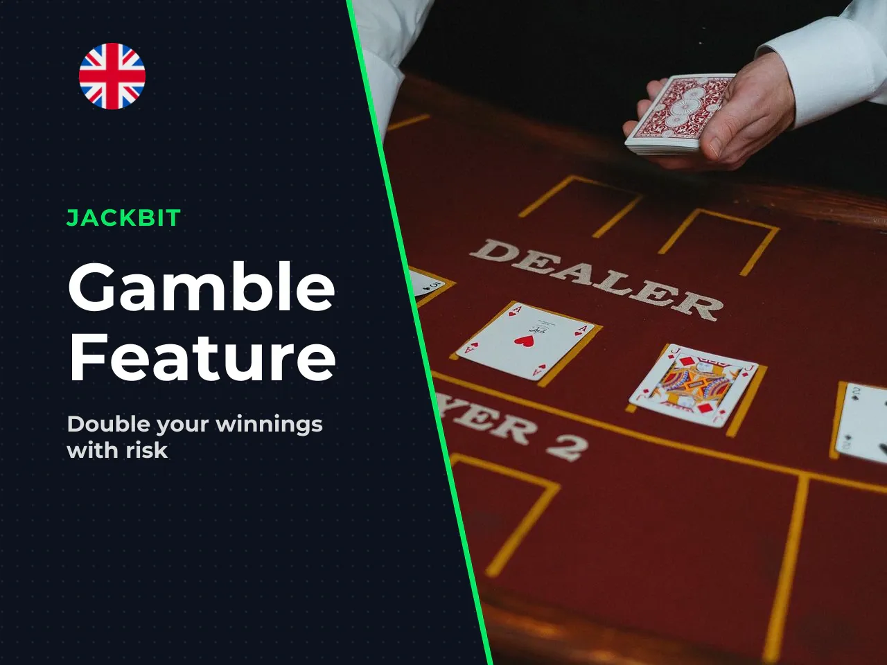 The Gamble feature double-or-nothing risk game